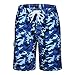Men's Swim Trunks Quick Dry Camo Board Shorts Daily Beach Shorts with Pockets