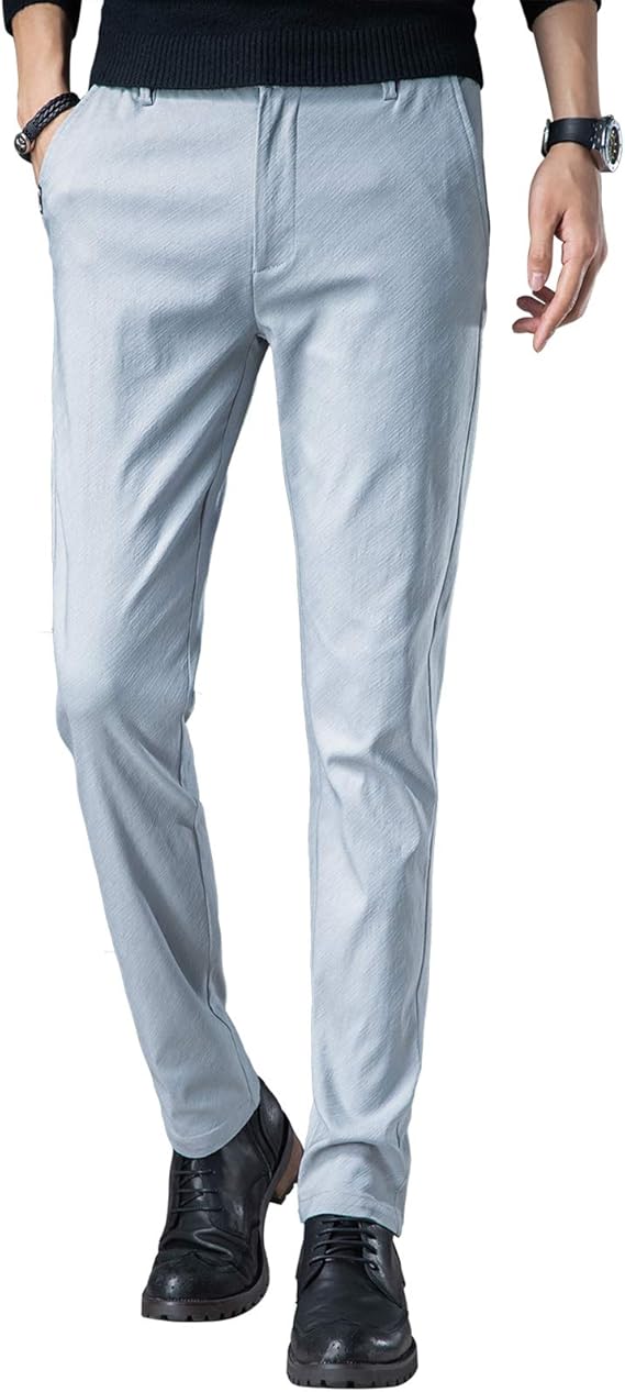 Amazon Nubily チノパン メンズ ストレッチ スキニーパンツ ズボン スリムパンツ スウェットズボン カジュアル 細身 美脚 大きいサイズ ロングパンツ ブラック ライトグレー ネイビー ロングパンツ 通販