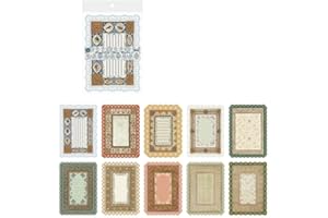 Vintage Style Lace Cutouts Distressed Decorative Paper Sheets for Journaling and Scrapbook Craft Paper