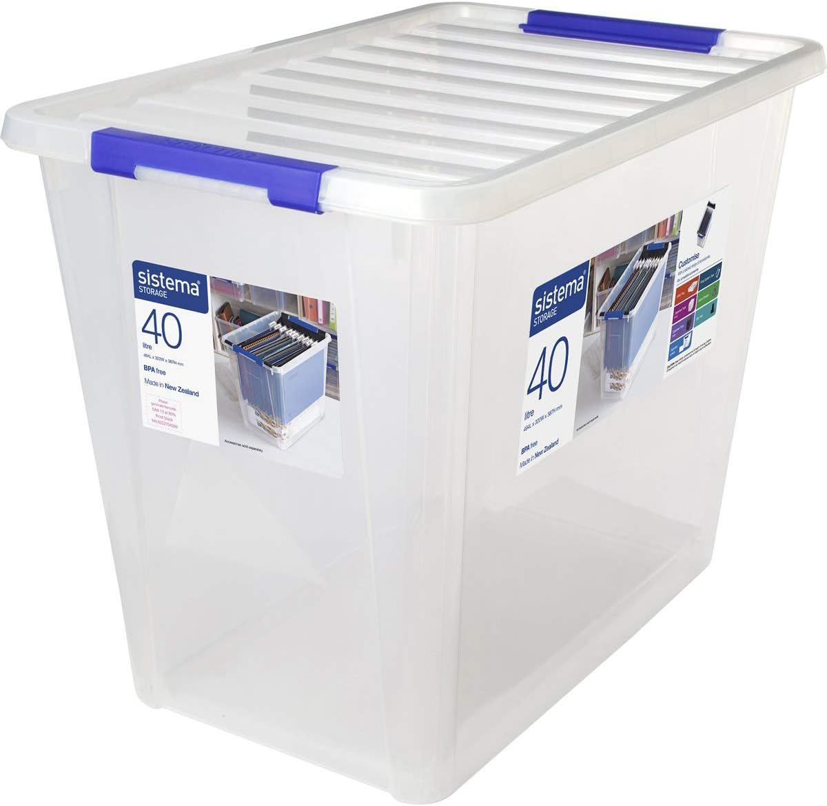 Sistema Storage Large Polypropylene Container Plastic, Transparent