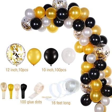 Amazon Com Balloon Garland Kit 113 Pieces Diy Balloon Arch