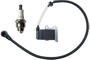 HEPENG 502846401 Ignition coil with Spark Plug for Husqvarna Backpack blower 150BT/350BT/150BF/350BF,Replaces coil 511492901, Only Replace Ikeda-D RML DO-2, Not for CDC