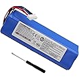 Lcenerga 6400mAh Battery Compatible with Ecovacs Deebot T5 T8 T8+ T9 T9+ Deebot Ozmo 950 T10 T9 DX65 DX93 DX96 X1 Omni X1 Turbo X1 Plus DLX11-21/61 DBX11-11/21 Vacuum Cleaner S10-LI-144-5200
