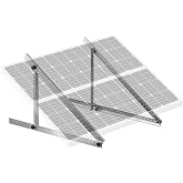 VEVOR 50-Inch Solar Panel Mounting Brackets, 0 to 90&deg; Adjustable Tilt Mount Brackets Support 100-550W Solar Panels, Lightweight Aluminum Brackets with Folding Tilt Legs for RV, Roof, Boat, Off-Grid
