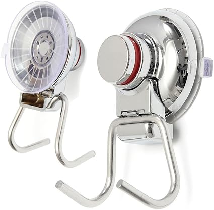 Potente ventosa de vacío con ganchos para toalla, bata y lofa ...