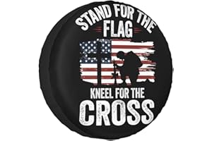 MAEDUE Spare Tire Cover Weatherproof Sun Protection Wheel Tire Cover Universal Fit Trailers RV SUV Truck Camper Travel with US American Flag (15" for tire Diameter 27.55"-29.52"/70-75cm)