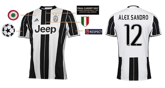 Trikot Herren Juventus Turin 2016-2017 Home - UCL Final ...