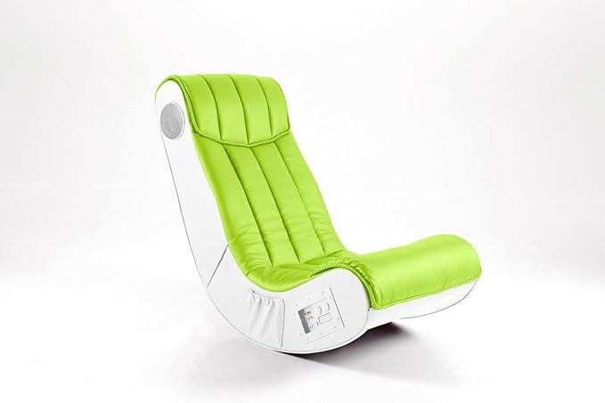 Avanti Trendstore Musiksessel/Multimediasessel, weiß/lemon, aus Kunstleder, mit Lautsprecher, Surround und Subwoofer Maße: ca