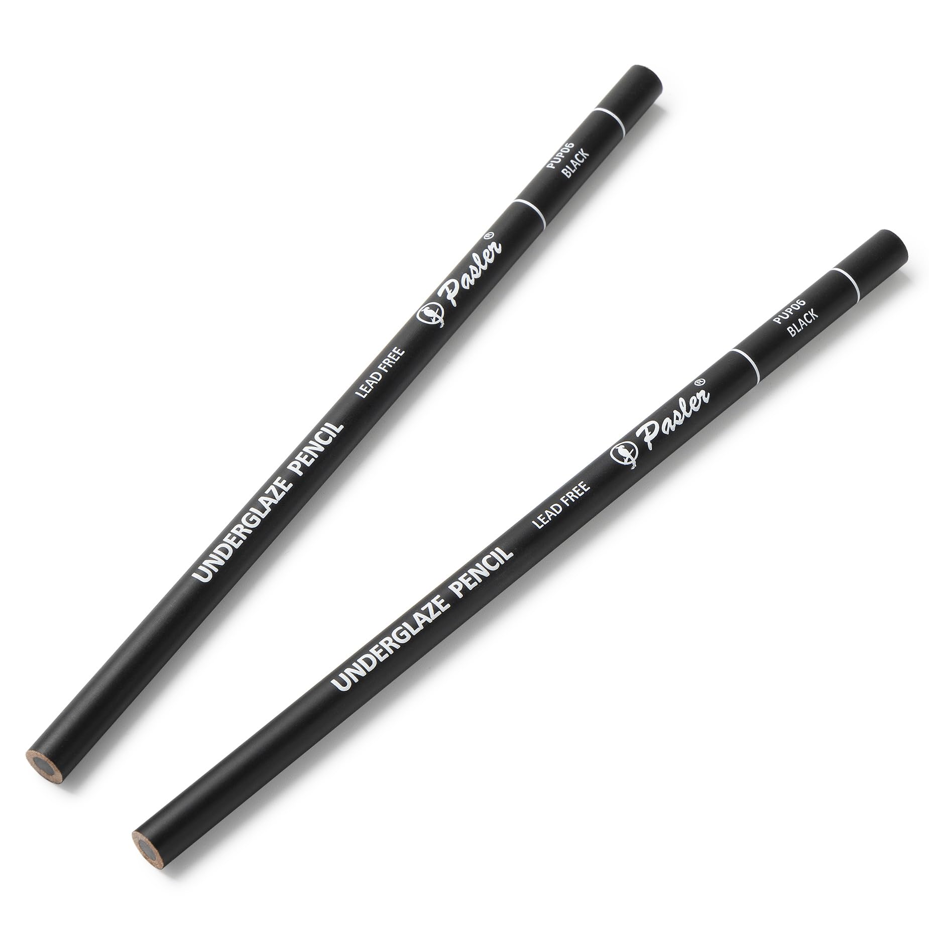 Pasler Underglaze pencil, Pottery pencil for Ceramic Pottery Bisque,Greenware - Pack of 2 Black
