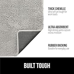 GORILLA GRIP Dog Doormat, Absorbent Doormats for