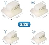 Hoiny Adhesive Cable Clips 60pcs 4 Sizes White Wire Organizer view 3