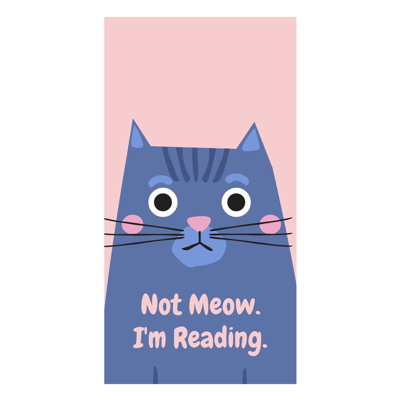 Readerly Magnetic 'Not Meow I'm Reading' Cat Bookmark - Gift for Book Lovers