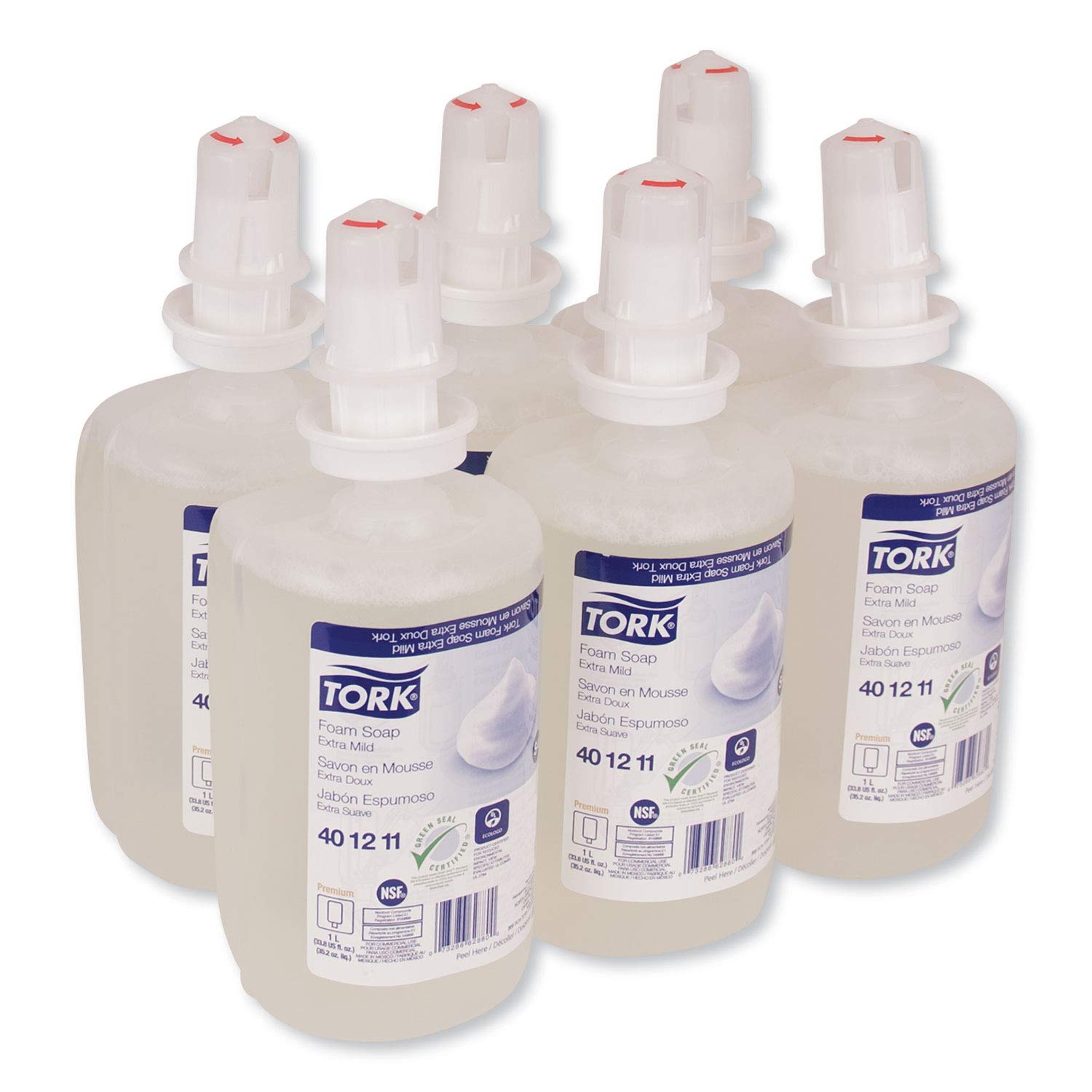 Tork Extra Mild Foam Soap - 401211 - Soap for S4 Dispenser Systems - Premium Quality, Fragrance- and Dye-free 1 x 33.815 fl oz: Industrial & Scientific