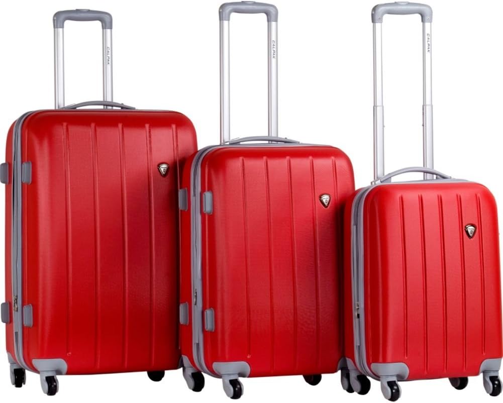 calpak red luggage