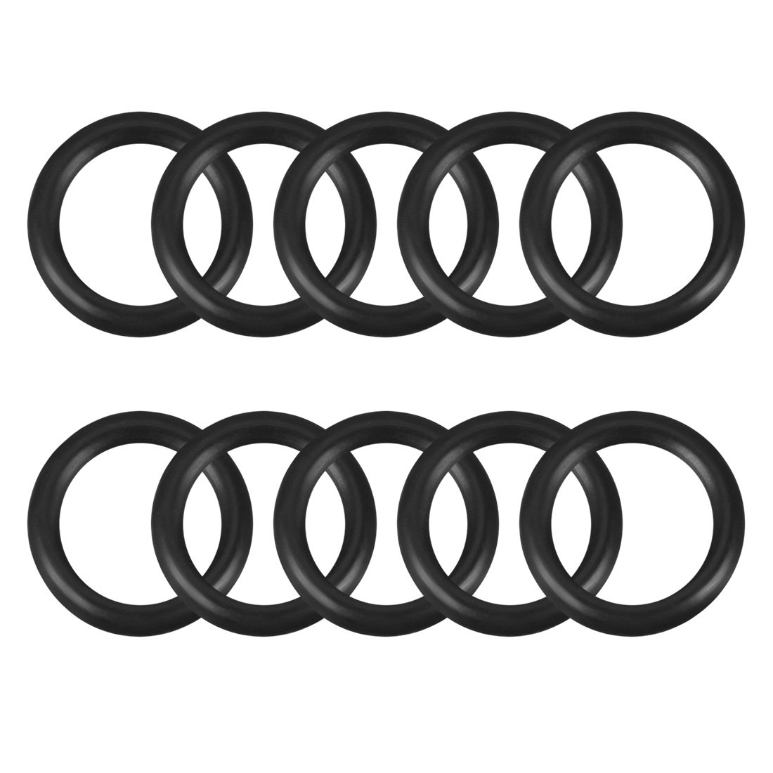 sourcing map Nitrile Rubber O-Rings 11.6mm OD 8mm ID 1.8mm Width, Metric Sealing Gasket, Pack of 10