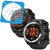 (3 Pack) Orzero Tempered Glass Watch Screen Protector Compatible for Garmin Fenix 8 AMOLED and Fenix 8 Pro AMOLED 47mm, Protector De Pantalla [EZ Install] with Auto Alignment Tool 9 Hardness High Definition Anti-Scratch Bubble Free