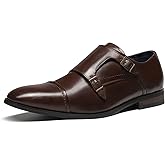 Bruno Marc Men's Dress Loafer Shoes Monk Strap Slip On Loafers