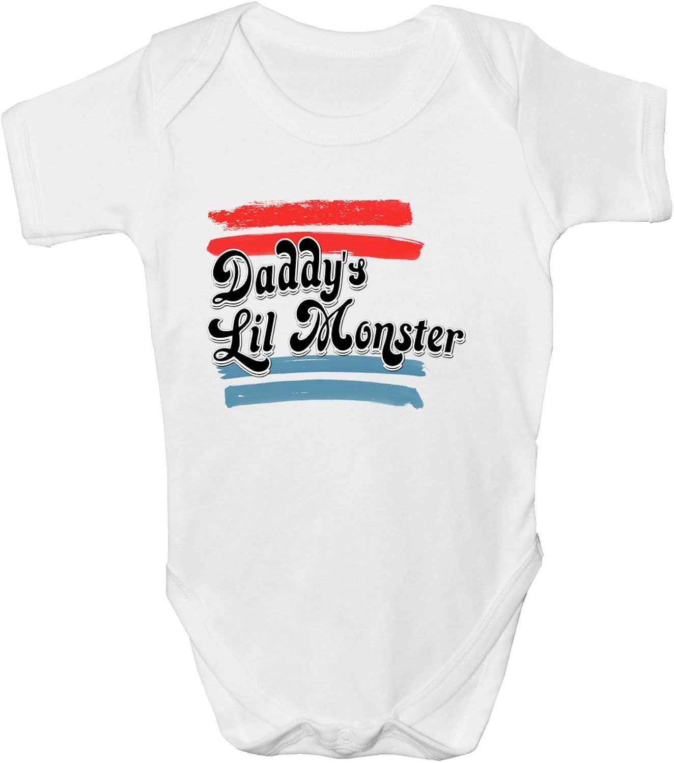 Daddy S Lil Monster Babygrow Bodysuit Baby Clothes New Baby Boy Girl 6 9 Months White Amazon Co Uk Clothing