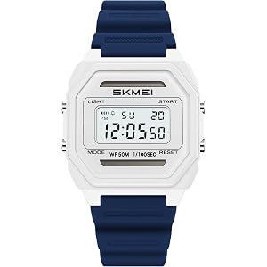 Gosasa Men's Solar Digital Sports Watch 10mm Ultra Thin 5ATM | Solar Assisted Digital Watch for Men Featuring a 0.39" Ultra-t