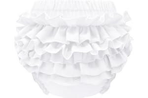 Olreco Baby Bloomers Diaper Covers for Girls Ruffle Bloomers for Toddler Girls Diaper Cover Baby Girl Shorts Infant Underwear