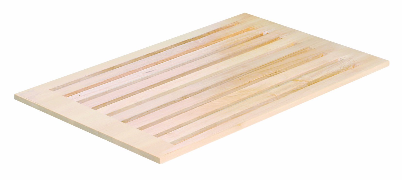 APS Paderno World Cuisine Solid Maple Slotted Cutting Board, 1/1 Hotel Pan Size