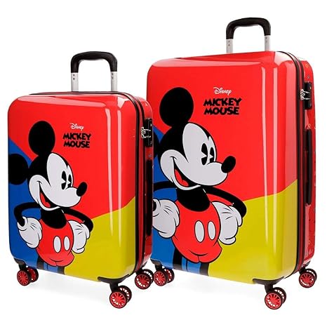 Disney Mickey Juego de Maletas, 69 cm, 108 litros, Rojo ...