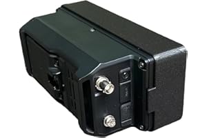 Protective Front Cover for Icom IC-705, Shock-Resistant ABS Shield with Portable Stand (Black)