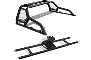 Armordillo CR1 Roll Bar Chase Rack For 1/2 Ton Full Size Trucks|In-Bed Tire Carrier|04-24 F150 F-150|07-18 Silverado Sierra 1500|07-24 Tundra|04-24 Titan|19-24 Ram 1500|8723531 Chase Bar - Matte Black