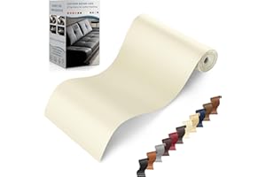 YAFLC Self Adhesive Leather Repair Tape Kit, 4"x 63" Leather Repair Patch for Furniture, Leather Repair Patch for Car seat, Sofas, Couch, Boat Seat Milk White
