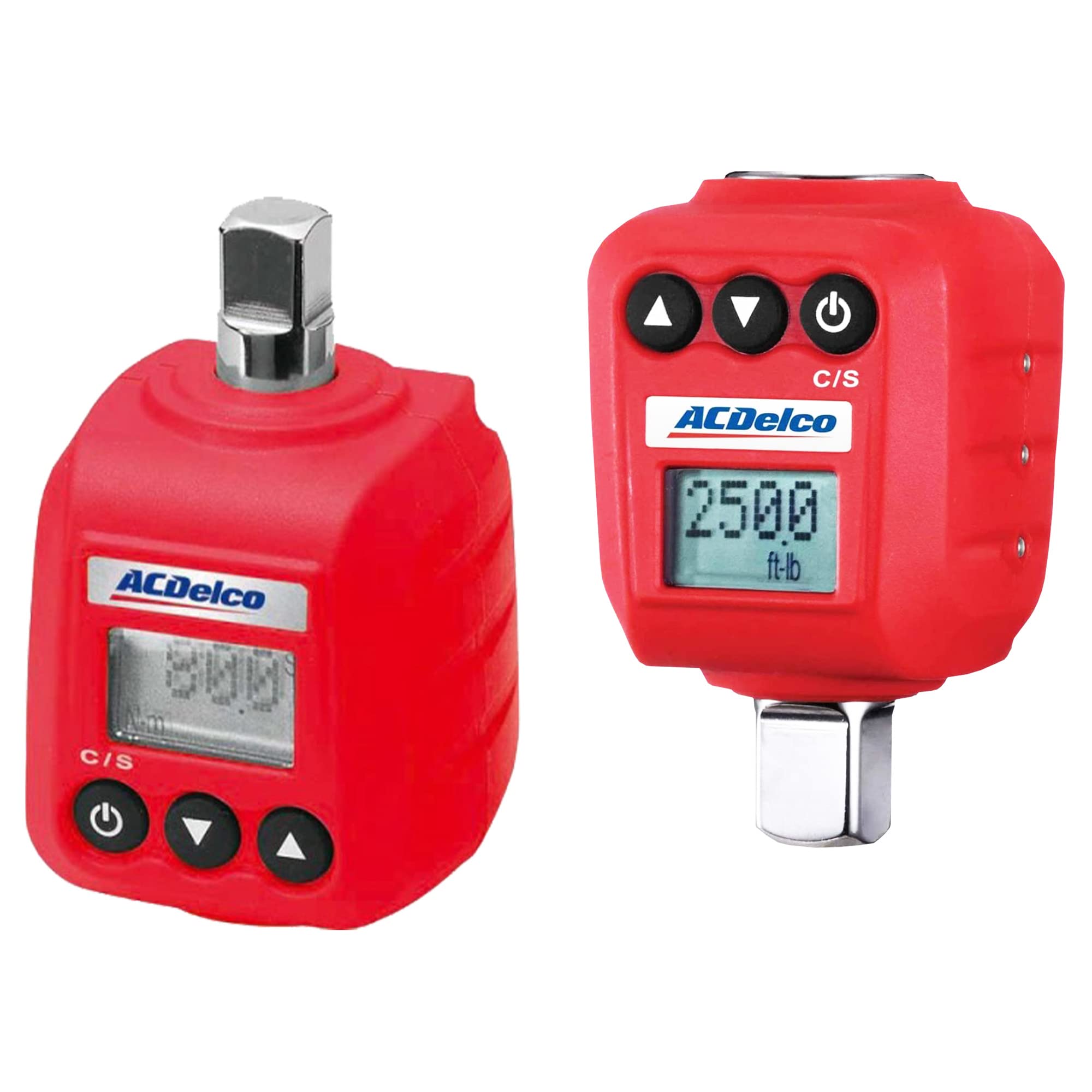 ACDelco ARM602-34A 3/8" & 1/2" Heavy Duty Digital Torque Adapter Combo Kit with Buzzer, LED Flash Notification & ISO 6789 Standard Calibration Certificate
