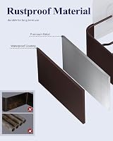 Kitsure 2 Pack Rustproof Shower Caddy Large 2 Shelves Drill-Free Brown view 3