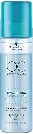 Schwarzkopf Professional BC Hyaluronic Moisture Kick Spray Conditioner, Blue, 200 ml