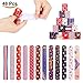 48pcs Slap Bracelets Party Favors 12 Different Designs with Patriotic USA Flag Stars Slap Bands