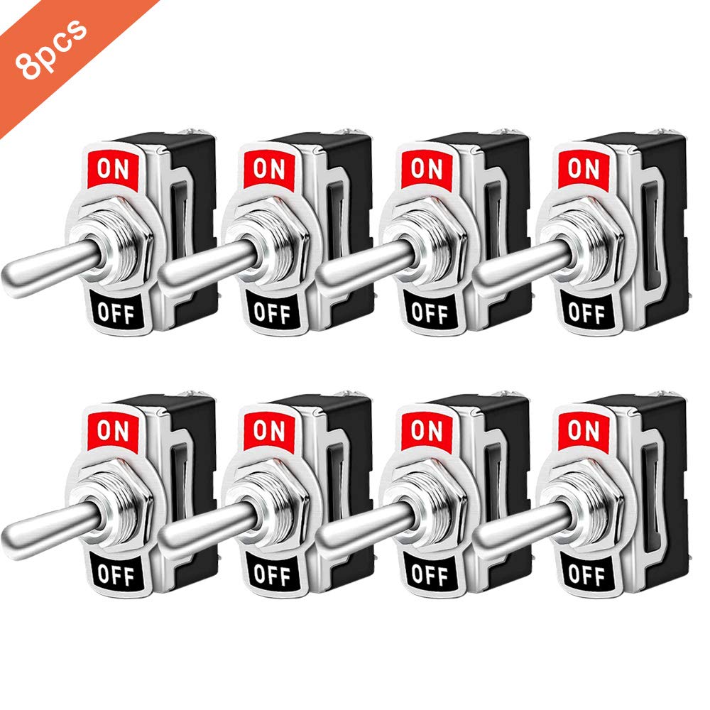 Interruttore A Levetta Metallico 4PDT - ON/ON 2 Posizioni, 15A 250VAC - Per Applicazioni Industriali