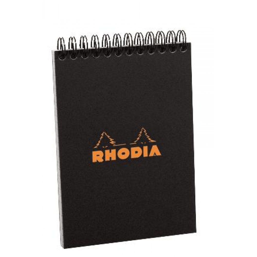Photo 1 of Rhodia Wirebound Pad 6X8.25 Black Grid