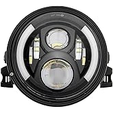 SKTYANTS 7" 7 Inch Round LED Motorcycle Headlight assembly with 7 Inch Housing Bucket DRL Turn Signal Lights for Motorcycle Headlights