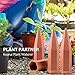 Plant Watering Spikes, Kearui Set of 4 Terracotta Self Watering Stakes Automatic Plant Watering Devices System for Indoor Outdoor Vocation Plant Watering