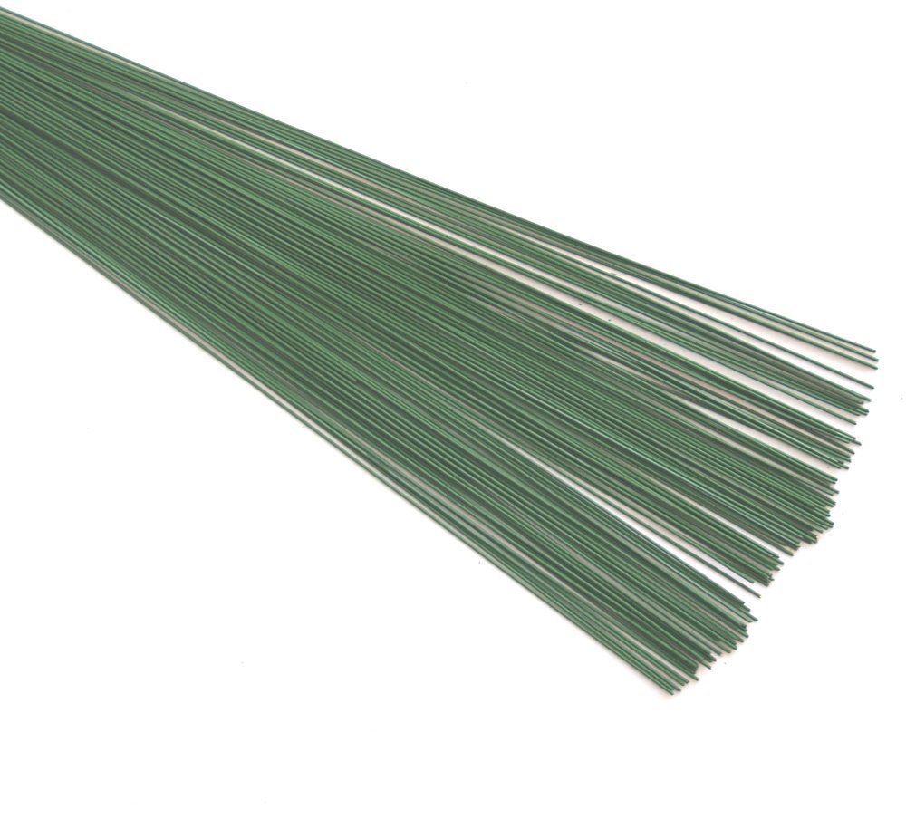 FLORIST, STUB WIRE (0.7mm) 22swg x 7.00" All weights (250g 400+ wires, Green)