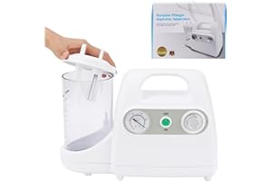 KEATIFYAN Protable Veterinary Suction Machine with 1000ML Capacity, Electric Low Noise Vacuum Pump Device for Home Care, 110V
