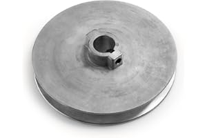 T TERRE Terre Products, Heavy Duty 5" V-Groove Drive Pulley, Precision 3/4" Bore, Robust Z3A Zinc Alloy Die Cast Pulley