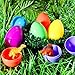 iBaseToy 12Pcs Easter Eggs for Kids, Surprise Eggs Filled with Dinosaur for Easter Basket, Plastic Mini Dinosaur Egg Easter Party Favors for Boys and Girls