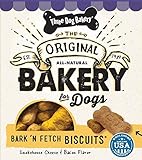 3 Dog Bakery Bark N' Fetch Biscuits, Smokehouse Cheese and Bacon, 4 LBS