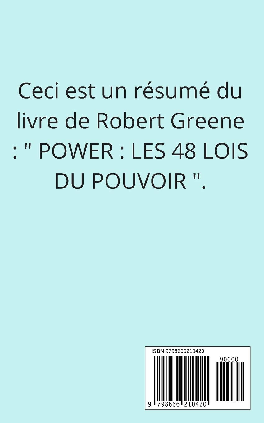 Amazon Fr Analyse Resume Detaille Power Les 48 Lois Du Pouvoir De Robert Greene C H Sweeney Livres