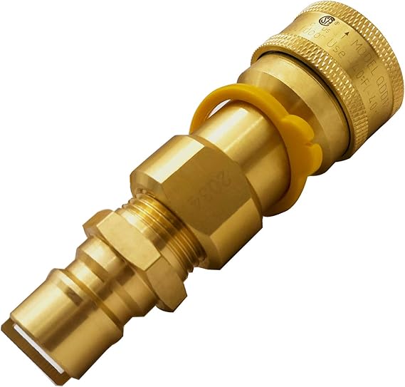 MENSI 1/2" QDD LP Propane Gas Quick Connect Disconnect Connector & Male