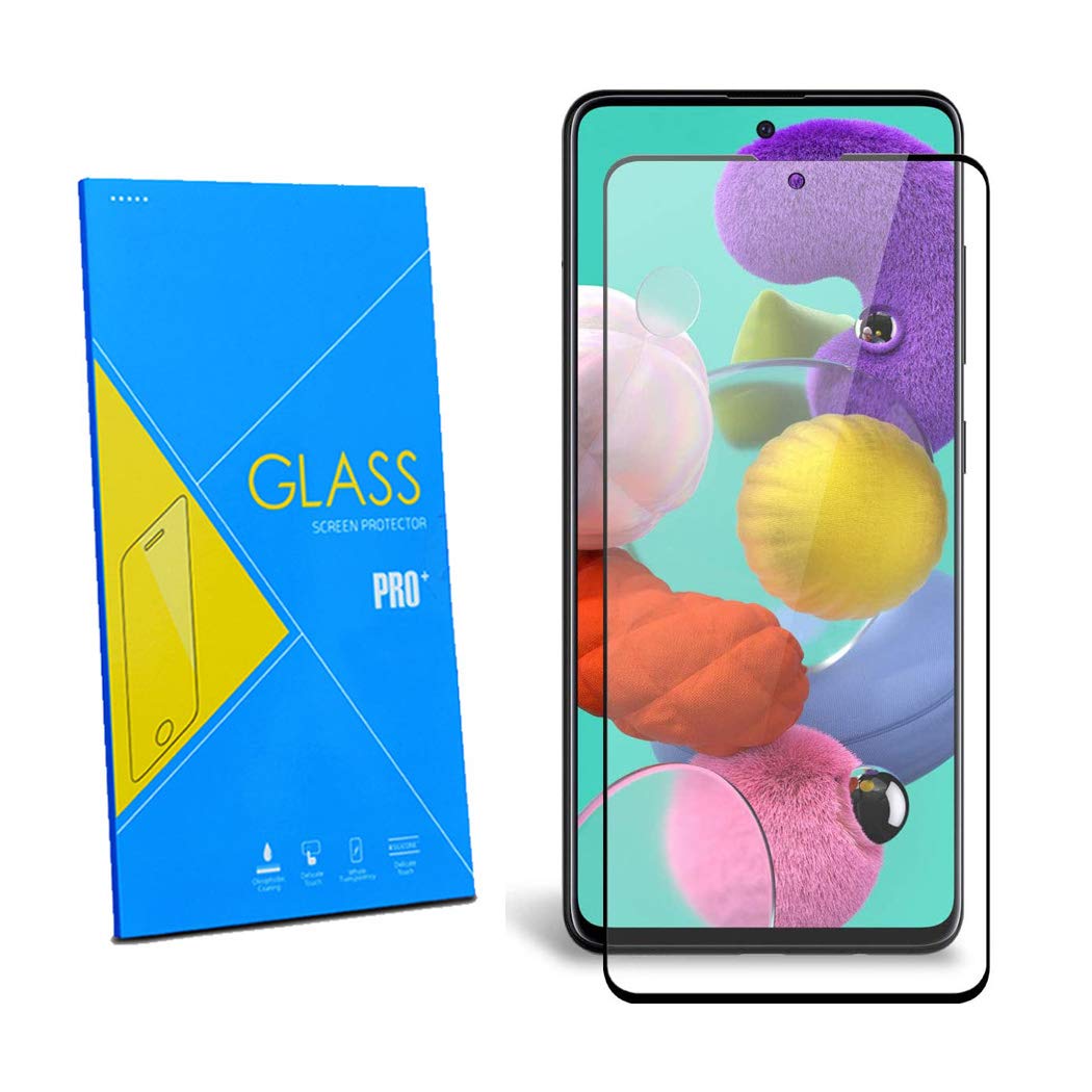 Samsung Galaxy A51 Screen Protector, Galaxy A51 Tempered Glass Film [Full-Coverage][Case Friendly] Screen Protector for Samsung Galaxy A51