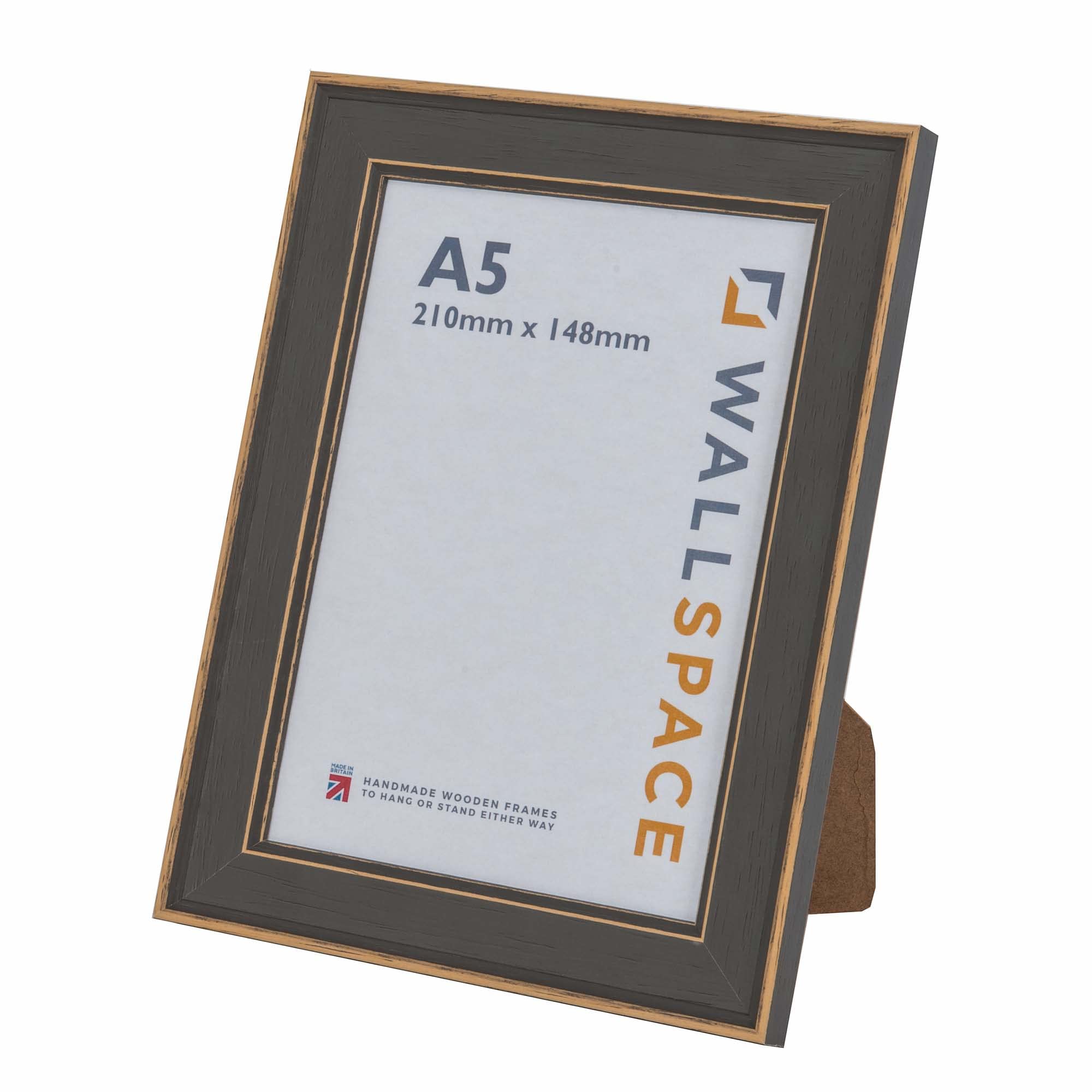 Wall Space A5 Grey Frame | Shabby Chic Photo Frame | A5 Wood Photo Frames | Every Shabby Chic Picture Frame is Made From Solid Wood and Has Real Glass
