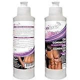 Absonic - Conductive Gel for Abs Stimulators, Muscle Stimulation, NuFace & Cavitation & Ultrasonic Slimming Devices - 2 x 250