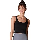 NIKIBIKI Women Seamless Chevron Ribbed Crop Top, Made in U.S.A, One Size