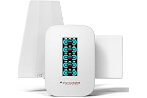 Cell Phone Booster with Big LCD Display, Cell Signal Booster for House Up to 6000 sq. ft, Boost 5G 4G LTE Data&Voice for All 