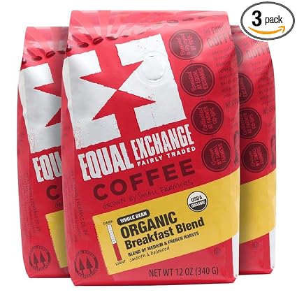 Equal exchange coffee Organic breakfast Blend whole bean (745998401001)